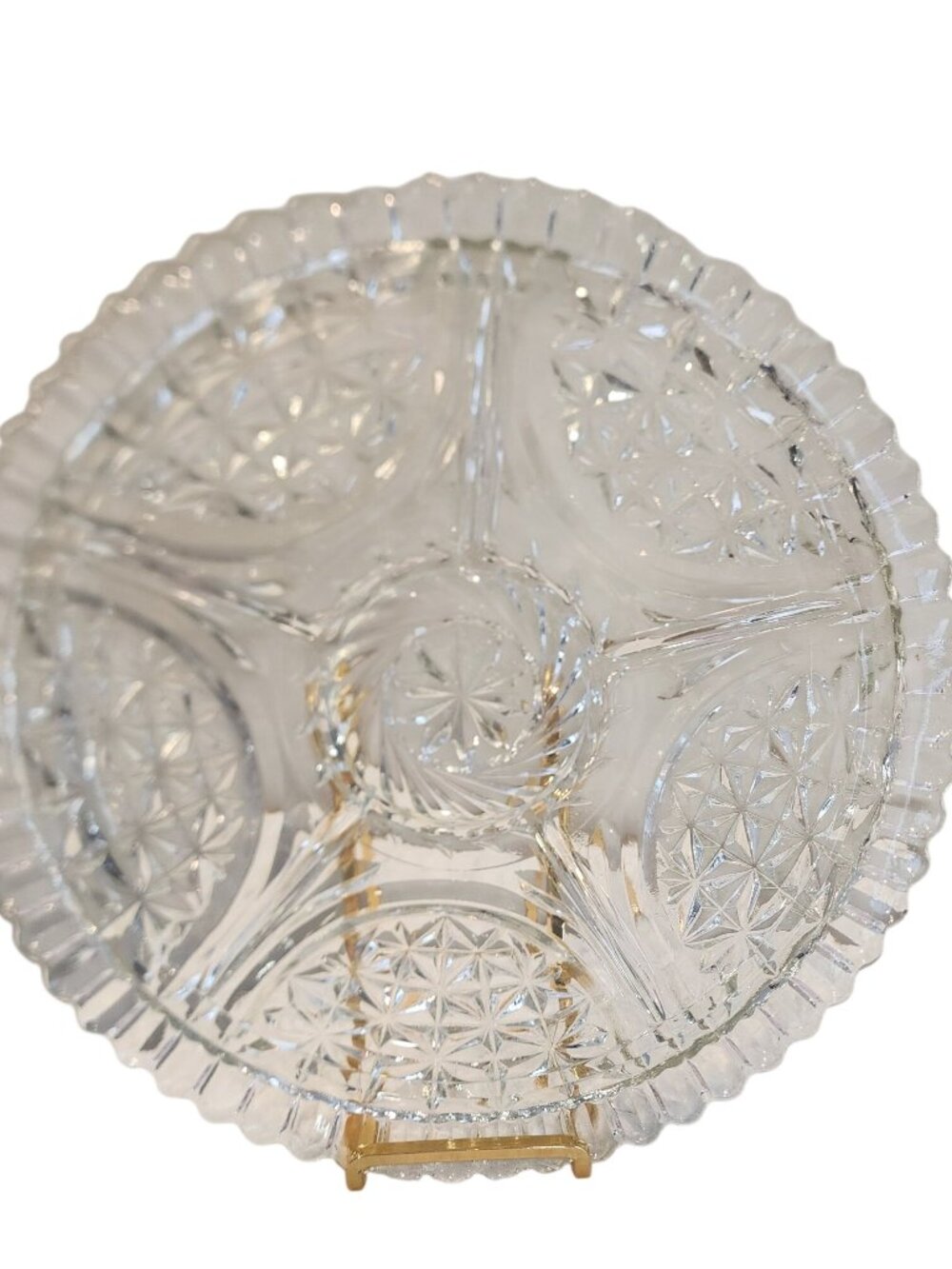 Vintage Anchor Hocking Stars & Bars 12” 6 Divided Part Relish Tray